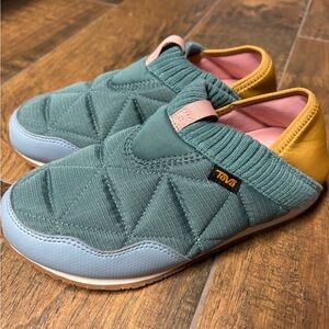 Teva Women's ReEmber Moc Slip-On Shoes - Green and Yellow